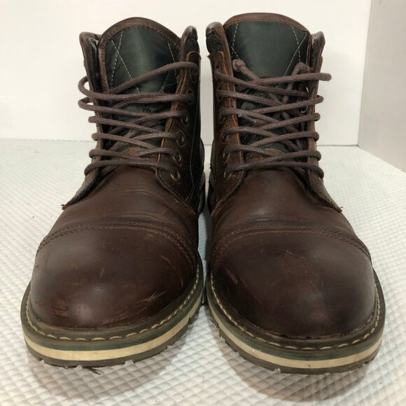 PEGABO Brown Leather Fleece Lined Casual/Work Boots Size 9 (42) - Picture 4 of 14